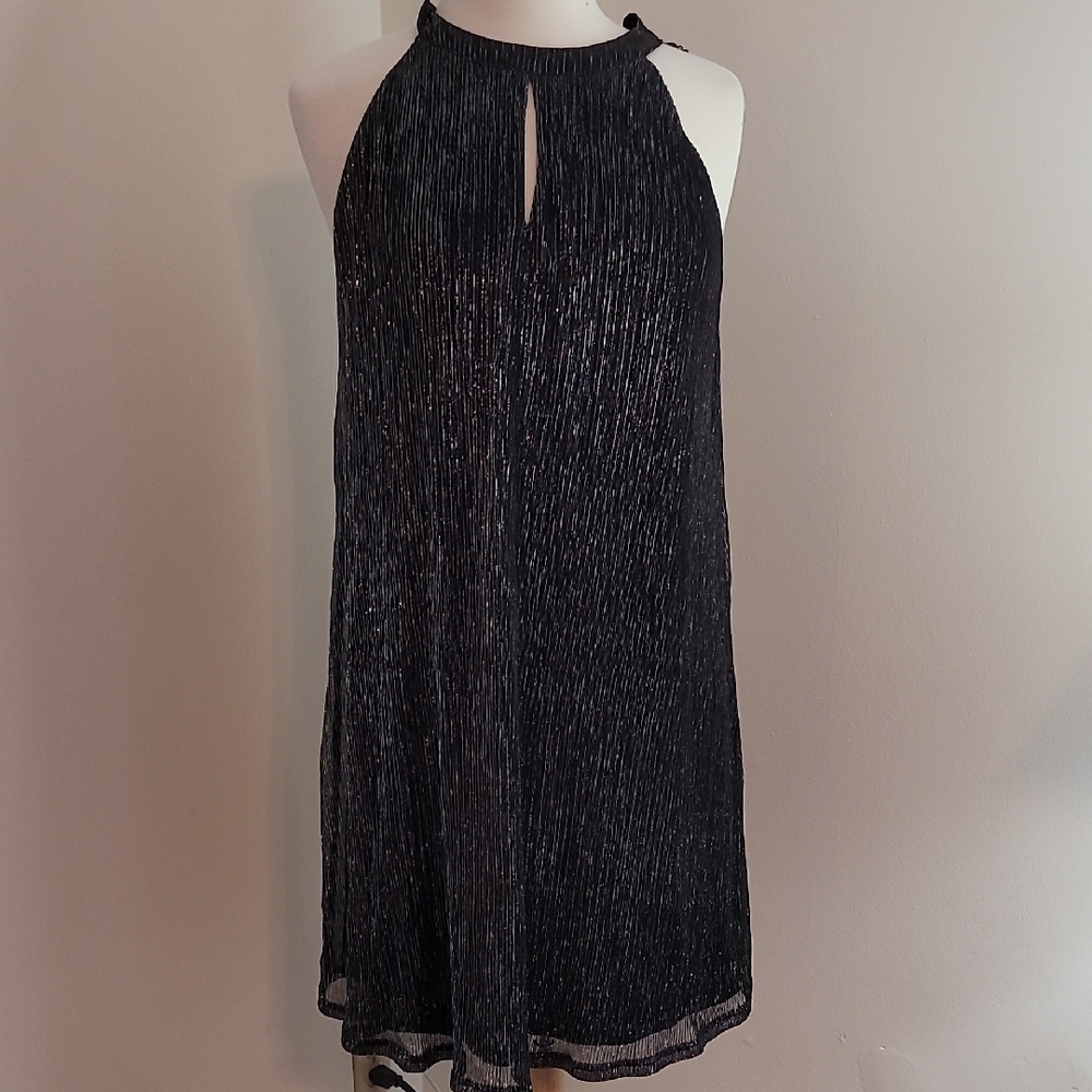 Black Halter Mini Sundress for Cocktail Nights